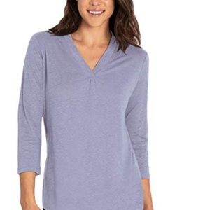 ❤️ Gorgeous Orvis Ladies Linen Blend Top NEW